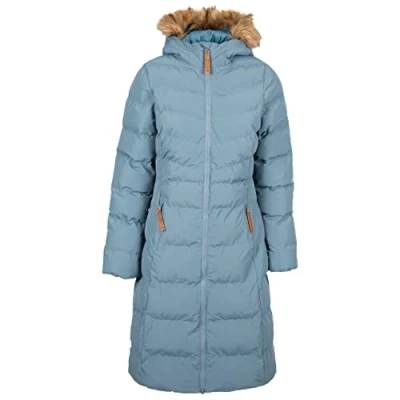 Image of Trespass Womens Audrey II Padded Longer Length Jacket Coat Pewter L