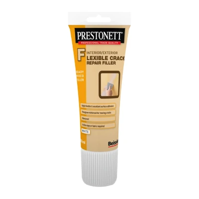 Image of Prestonett Ready Mixed Flexible Crack Repair Filler, White 200ml