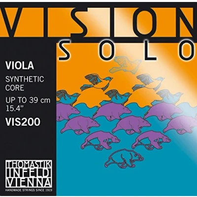 Image of Thomastik Einzelsaite für Viola 4/4 Vision Solo D Saite Synthetikkern, Silber umsponnen, mittel