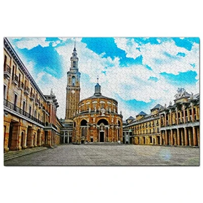 Image of Spain San Pedro Church Gijon Jigsaw Puzzle for Adults 1000 Piece Wooden Travel Gift Souvenir