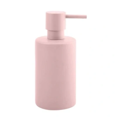 Image of Spirella Dispenser Tube Pump Liquid Soap Porcelain 300 ml Durable and Sturdy Matte Red, Stainless Steel, Standard