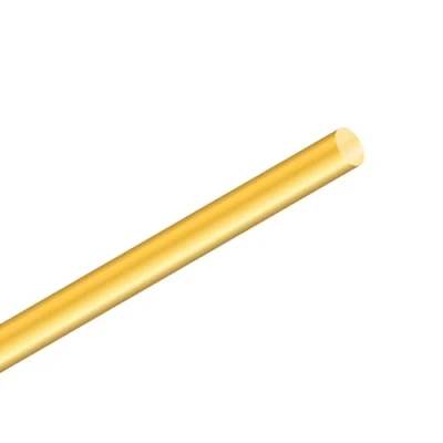 Image of 8mm Brass Rod,iMeistek 350mm Length Solid Round Rod for Lathe Bar Stock,RC Models DIY Crafts
