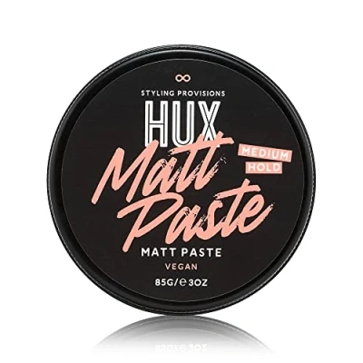 Image of HUX Matt Paste, an all round styling hair paste product, for accentuating curls and adding texture to any hairstyle. 85g