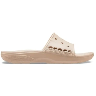 Image of Crocs Unisex Baya Slide Sandal, Cobblestone, 12 UK