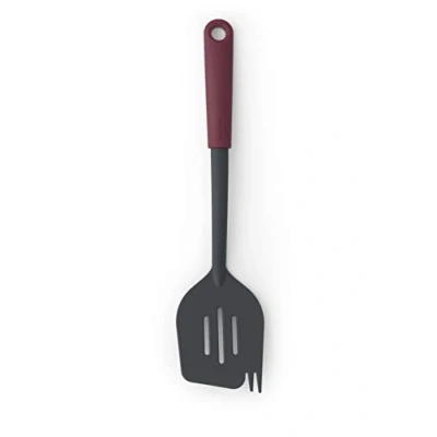 Image of Brabantia 122781 Tasty+ Spatula Plus Fork, Aubergine Red