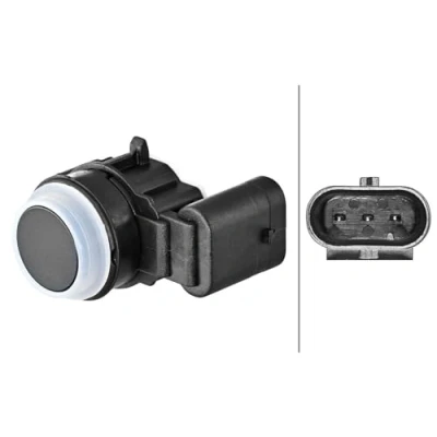 Image of 66209261606, 66209261607, 66209261612 Parking Sensors HELLA 6PX 358 270 571 Rear Ultrasonic Sensor BMW: 1 Hatchback, 2 Coupe