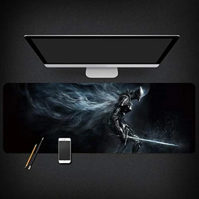 Image of Mouse Mat Dark soul Speed Gaming Pad XXL Mousepad 900 x 400mm Large Size 3mm Thick Base Perfect precision and speed, H