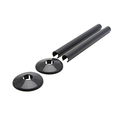 Image of Talon Snappit Black Clicks Into Place Covering Pipework Home Improvement, Plumbing, Pipe Installation Tool Set Essentials UV Stabilized Made with UPVC
