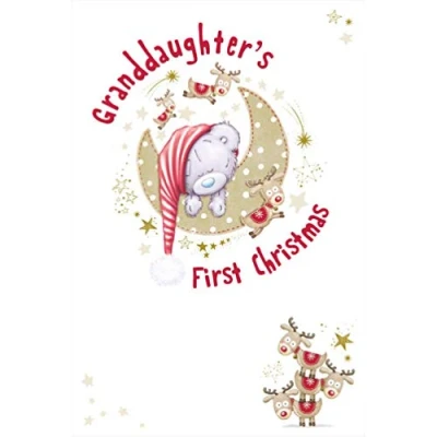 Image of Me To You Bear Granddaughter&#039;s 1st Tiny Tatty Teddy Christmas Card