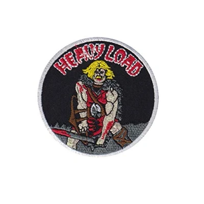 Image of Heavy Load Metal Patch Badge Embroidered Iron on Applique Souvenir Accessory