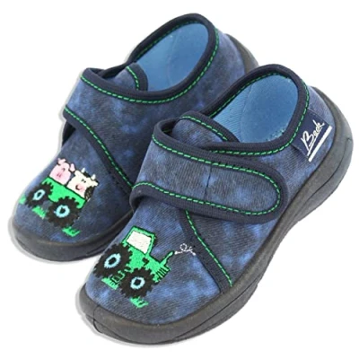 Image of Beck Boy&#039;s Little Farm Slipper, darkblue, 2.5 UK Child