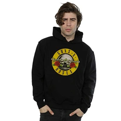 Image of Guns N&#039; Roses Men&#039;s Bullet Logo Hoodie Medium Black