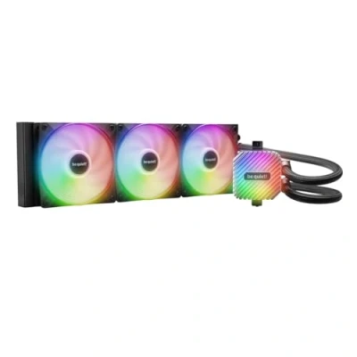 Image of be quiet! Light Loop 360 mm Black Water Cooling for Heavily Overclocked Systems, 3x Wings LX 120 PWM High Speed ARGB Fan, Stylish Block, with Hub, Extremely