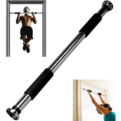 Image of Adjustable Pull Up Bar for Doorway Gym Workout Equipment Internal Door Strength Training Upper Arms Chin Heavy Duty Abs Body Fitness Home Indoor