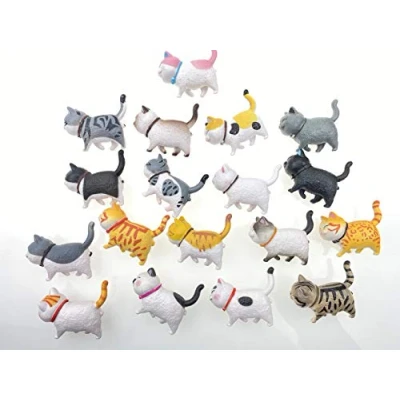 Image of 3D Cat Fridge Magnet, Cute Magnet Set, for Whiteboard, Card, Home Decoration, 9 Random Kitten