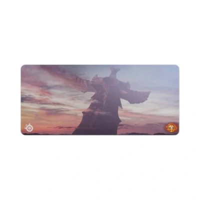 Image of SteelSeries QcK Gaming Mousepad World of Warcraft Edition Includes In Game Item XXL Thick Cloth Sized to Cover Desks Peak Tracking and Stability Optimized For Sensors