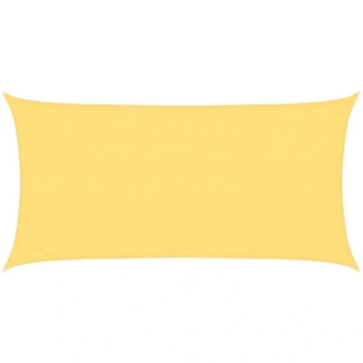 Image of vidaXL Sunshade Sail 160 g/m² Beige 3x6 m HDPE