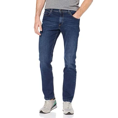 Image of bugatti Men&#039;s 3280d 16640 Loose fit Jeans, Blue, W32/L32