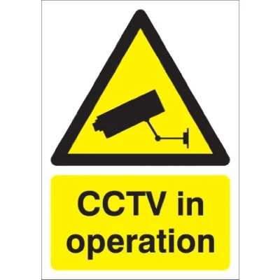 Image of Signs &amp; Labels CCTV In Operation Sign Rigid Polypropylene 210mm x 148mm FGN00751R