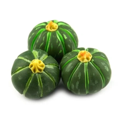 Image of MyTinyWorld Dolls House Miniature Handmade Finely Detailed Green Pumpkin