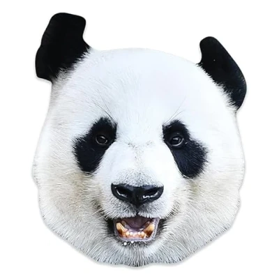 Image of Star Cutouts SM445 Panda Mask Cardboard Amazing Talking Point So Realistic