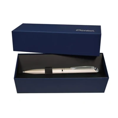 Image of Pentel EnerGel Philography Warm Silver Barrel (Gift Boxed)