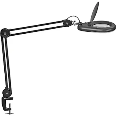 Image of LED magnifying light MAULviso with clamp, black
