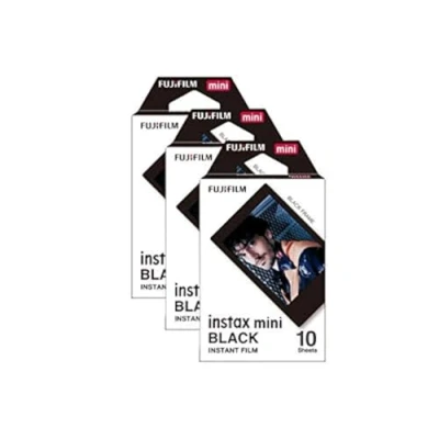 Image of Fujifilm Instax Mini Instant Photo Film Black, 30 Shot Pack