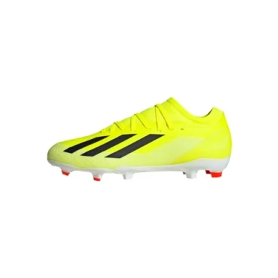 Image of adidas Unisex X Crazyfast League FG Sneaker, Solar Yellow/Core Black/Cloud White, 8 UK