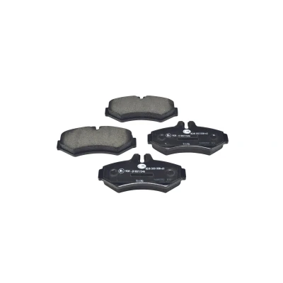 Image of 7829D928 Brake pad set HELLA 8DB 355 008 651 prepared for wear indicator MERCEDES BENZ: Sprinter 3 T Van, Minibus, G Class Off Road