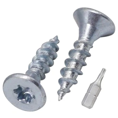 Image of SKIR&#039;CO (300 pcs) Zinc Plated Steel Wood Screws 3.0 x 12 mm, Torx Head, Countersunk Chipboard Screws, Fully Threaded