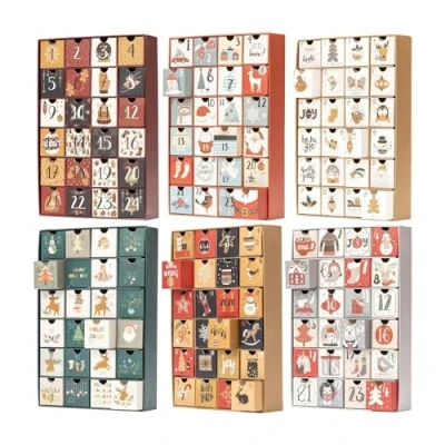 Image of Fill Make your Own Advent Calendar 24 Days 1 Draws Christmas Countdown (Navy)