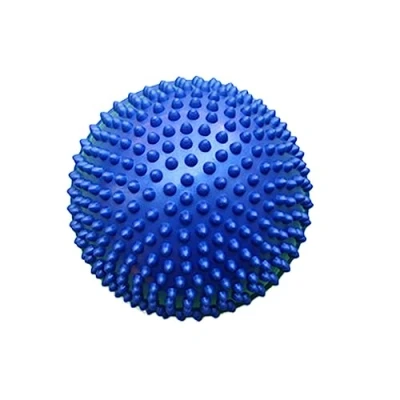 Image of Hedgehog Balance Pods, Pimples Pilates Ball with Pump, Half Spiky Fitness Domes for Kids Adults Sports, Foot Massage, Stability Training, Yoga Gymnastics Exercise (Blue)