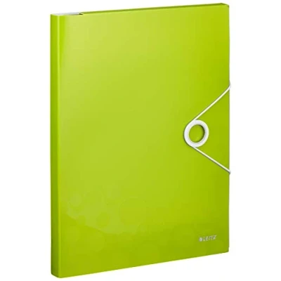Image of Leitz Organiser File, Elastic Band Fastener, Metallic Green, WOW Range, 46360064