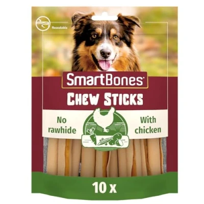 Image of Smartbones 10 Chicken Sticks Rawhide Free Chew Dog Treats