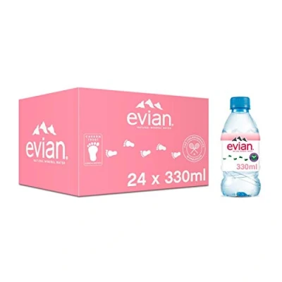 Image of Evian Natural Spring Water 330ml (24 Pack) A0106212