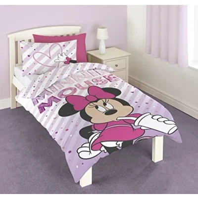 Image of Disney Minnie Mouse Single Duvet Cover Set