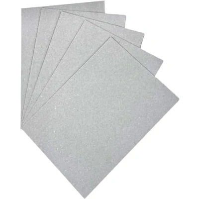 Image of DJP A4 Greyboard Grey Backing Board 1mm 1000 Micron Thick Craft Card 10 Sheets