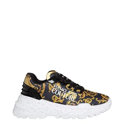Image of VERSACE JEANS COUTURE Men Speedtrack Sneakers Black 9 UK