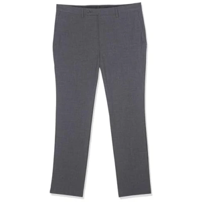 Image of DKNY Men&#039;s Suit Dress Pants, Charcoal Solid, 36W x 32L