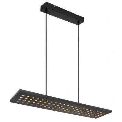 Image of Globo Dolores LED hanging light, matt black/black