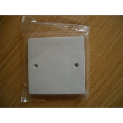 Image of Single Gang (1G) Electrical White Socket Blanking Plate
