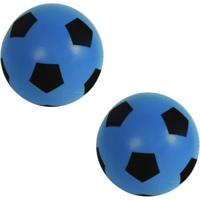 Image of Fun Sport Foam Footballs Indoor/Outdoor Soft Sponge Soccer Ball Play Many Games For Hours Of Suitable All Ages (19.4cm, 2Pk Blue)
