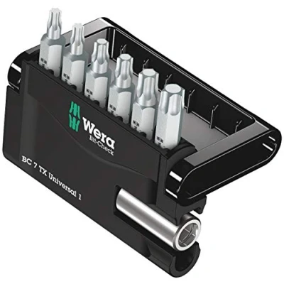 Image of Wera 05056294001 Mini Check Set Extra Tough for Drill/Drivers, Torx TX10 40 7pc