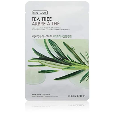 Image of The Face Shop Real Nature Mask Sheet Tea Tree refreshing and revitalizing All Skin Type (1 pack 20 g)