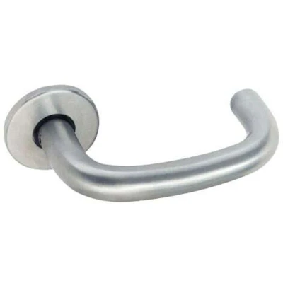 Image of Matlock Stainless Steel Round Bar Lever on Rose 19mm, Pack of 2