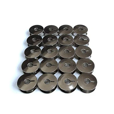 Image of 20 Metal Bobbins Fits Pfaff 130, 230, 260, 262, 332, 360, 362#9033S