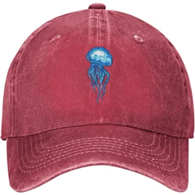 Image of NLWQEKV Jellyfish Hat for Women Baseball Hats Cute Caps Red