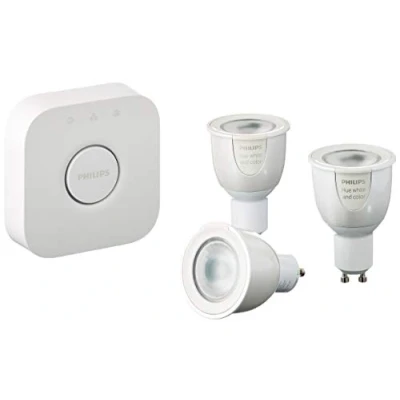 Image of Philips Hue LED lamp, Glass Plastic, GU10, 19.5 W, White
