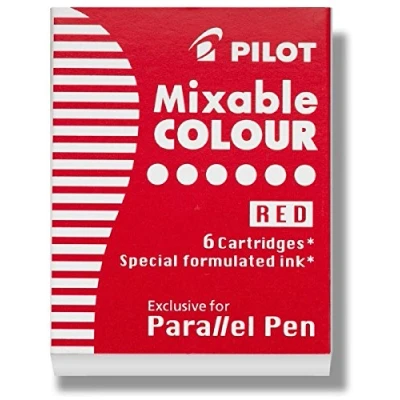 Image of Pilot Parallel Pen Refill Red 6 Pack